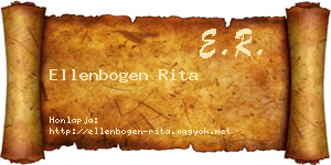 Ellenbogen Rita névjegykártya