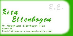 rita ellenbogen business card